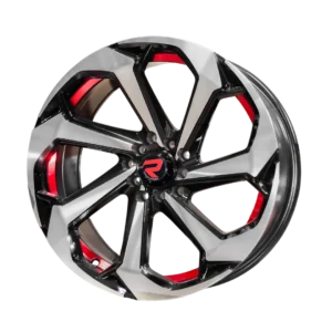 Aro 17″ | 7088 17×8.0 – 10×100+114.3 RED UNDER CUT BLACK MACHINED FACE
