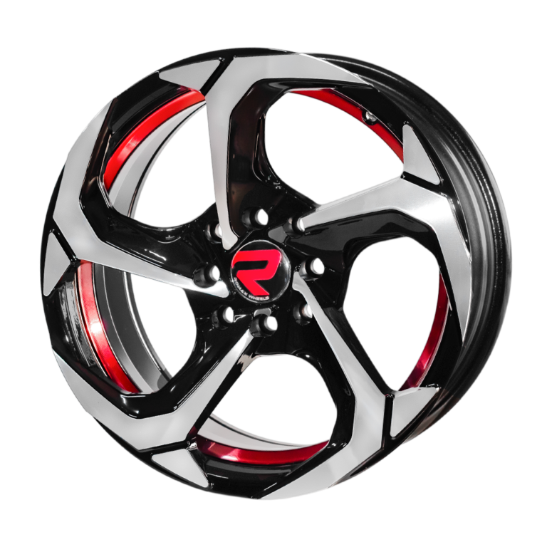 Aro 15″ | X1049 15×7.0 – 4×100+114.3 RED UNDER CUT BLACK MACHINED FACE