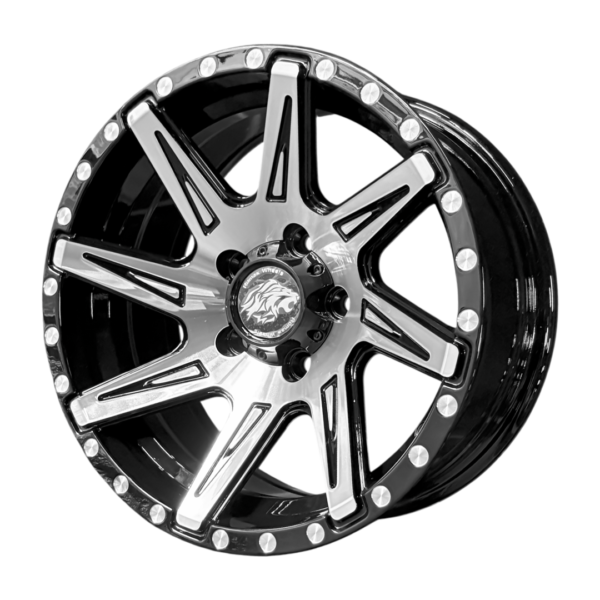 Aro 15″ | 8116 15x7-5x114.3 BLACK MACHINED FACE MILLING HOLES