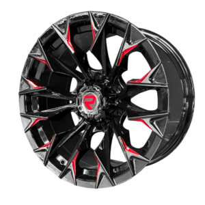 Aro 17″ | JT227 17×9.0 6×139.7 GLOSS BLACK RED