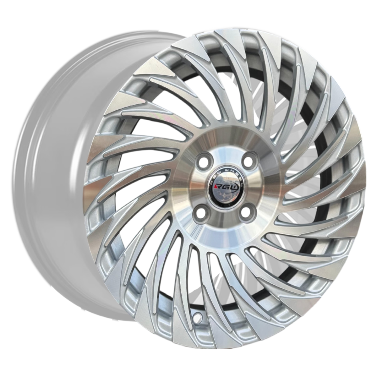 MK-2659 15"X6.0 ET 35 (73.1) PCD:4X100 GREY MACHINE FACE