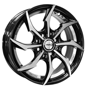 MK-6018L 14'X5.5 ET 38 (73,1) PCD:8X100/114.3 BLACK MACHINE FACE +UNDER CUT